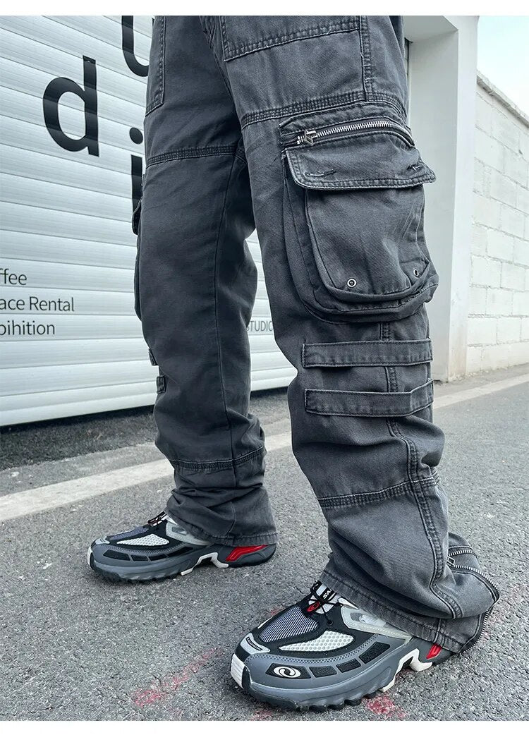 Multi-Pockets Regular Fit Cargo Pants