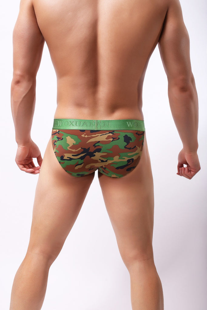 Camouflage Print Low Waist Sport Style Men Underwear - FanFreakz