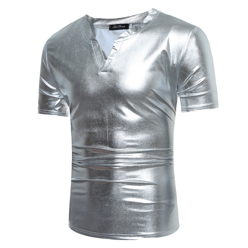 Coated T-shirt - Silver - Men