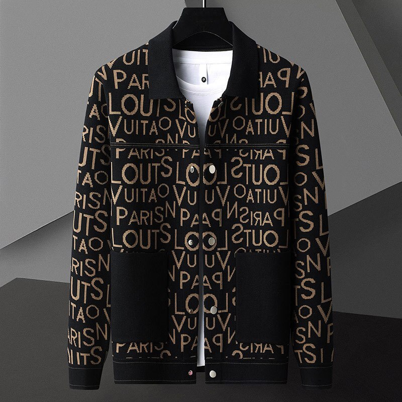 Louis Vuitton Mens Cardigans, Black, M