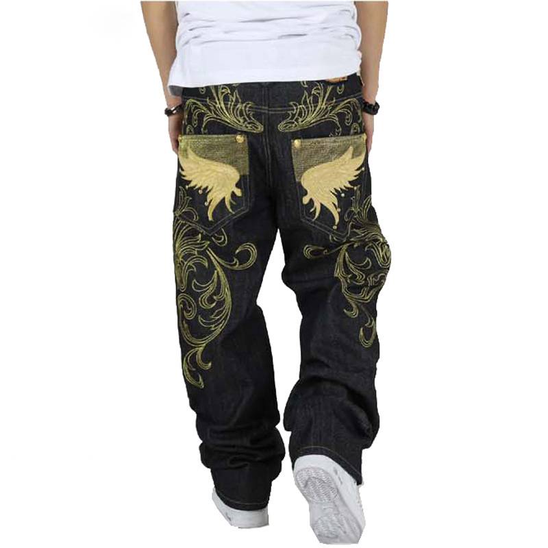 luethbiezx Men's Patchwork Straight Jeans Mid-waist Loose Hip-hop Pants  Streetwear - Walmart.com