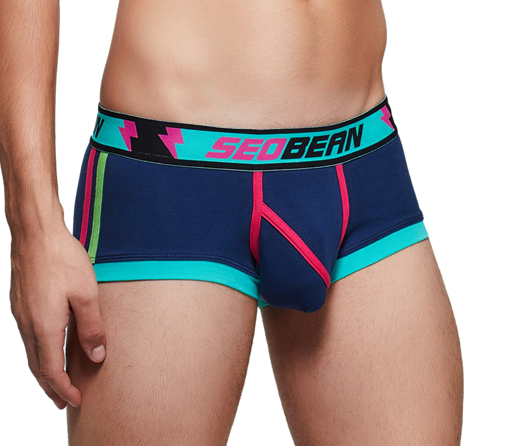 Solid Multi-Color Striped Man Boxers