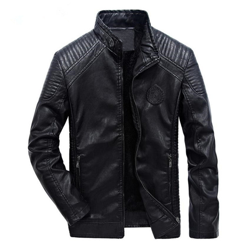 Classic Masculine Biker Style Men PU Leather Jacket - FanFreakz