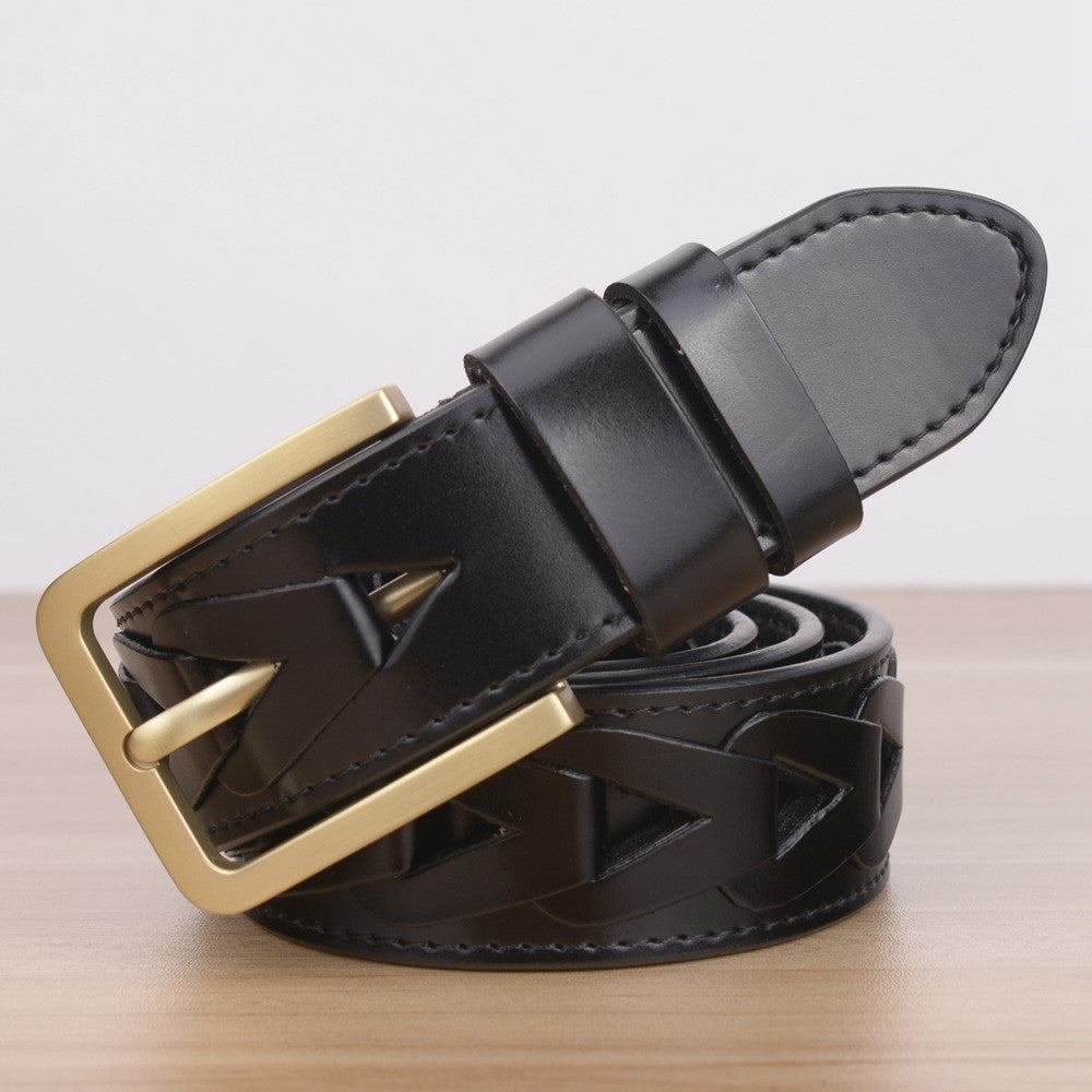 Men Chained Style Leather Belt - FanFreakz