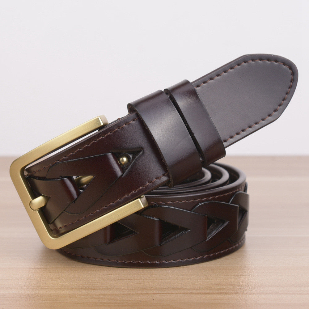 Men Chained Style Leather Belt - FanFreakz