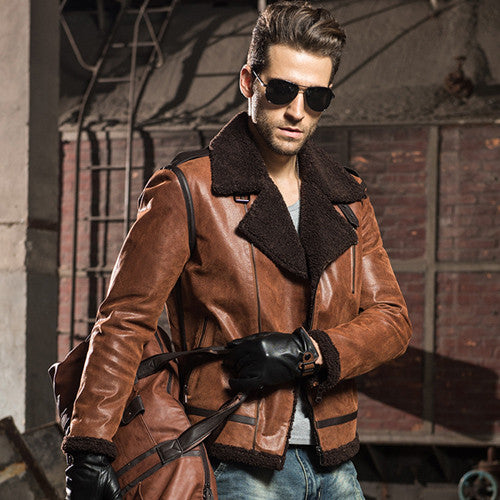 Vintage Aviator Genuine Leather Jacket - FanFreakz