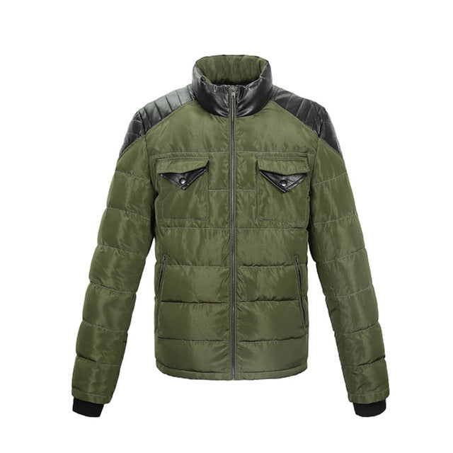 Double Pocket Men Army Green Fashion Jacket For Autumn and Winter - FanFreakz