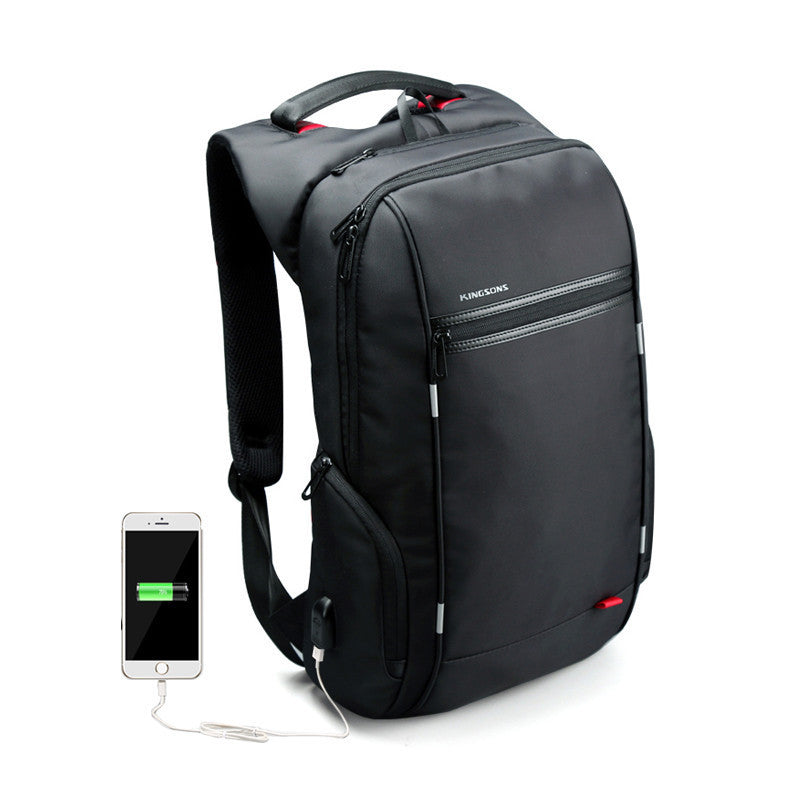 King Anti Scratch and Theft Laptop Backpack with External USB Charge - FanFreakz