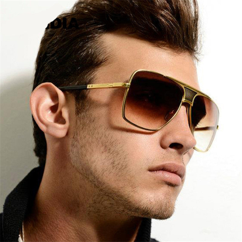 Top Sunglasses - Square Sunglasses Oversized Designer Men Vintage