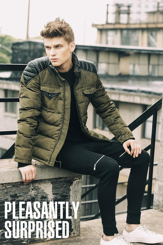 Double Pocket Men Army Green Fashion Jacket For Autumn and Winter - FanFreakz