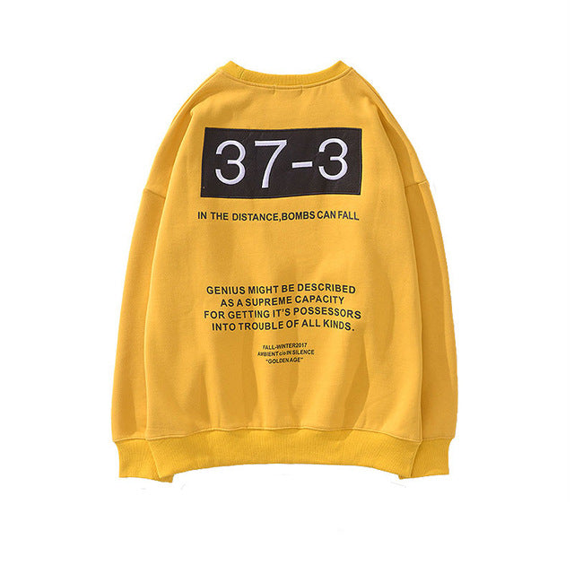 Embroidery Number 37-3 Hip Hop Men Sweaters - FanFreakz