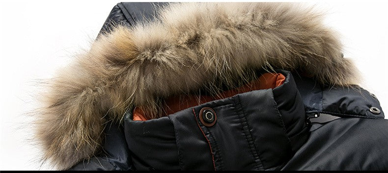 Men Thick Winter Jacket with Parka Hood - FanFreakz