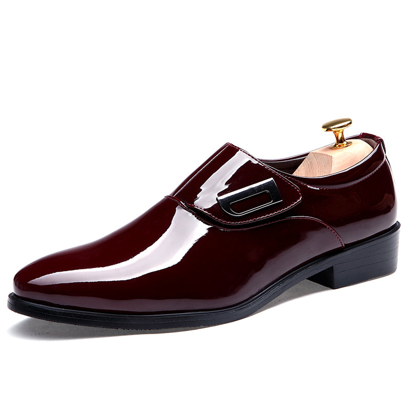 Glossy PU Leather Men Shoes For Formal or Party Events - FanFreakz