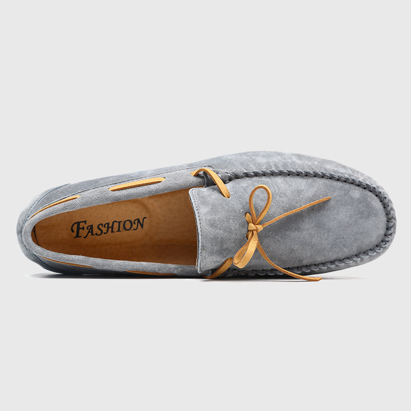 Contrast Tie Men Moccasin Loafers Driving Shoe - FanFreakz
