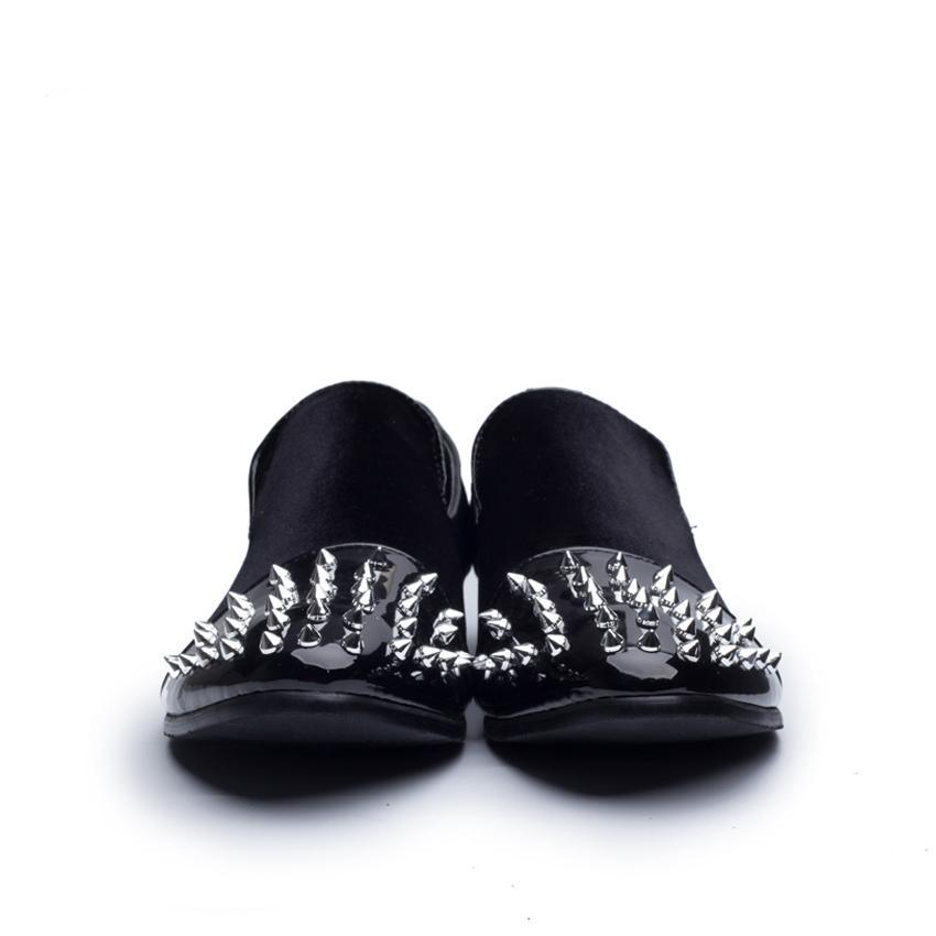 Spike Details on Toe Men Loafer Shoes - FanFreakz