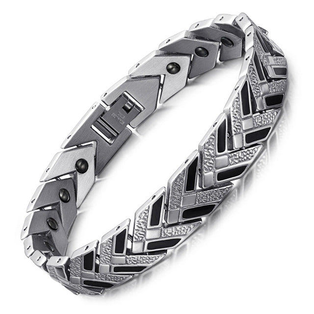 Health Magnetic Link Arrow Shape Men Bracelet - FanFreakz