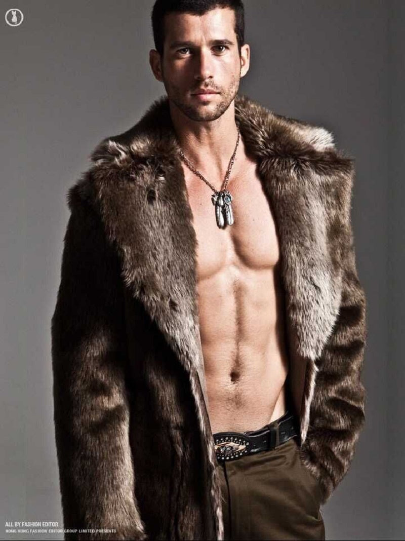 Men Long Faux Fur Coat for Winter – FanFreakz