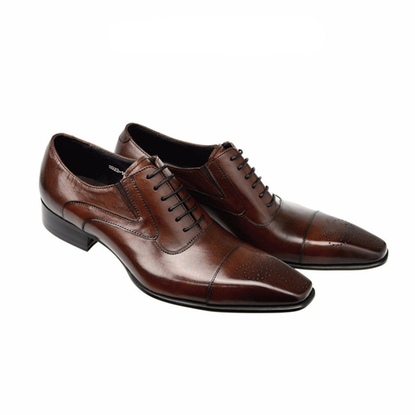 Pointed Toe Classy Formal Men Oxford Shoes - FanFreakz