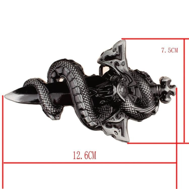Templar Dagger in Snake Buckle Men Belt - FanFreakz