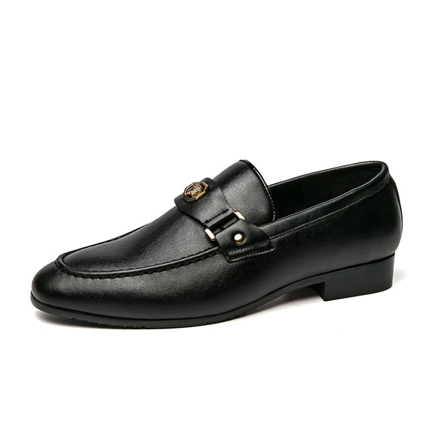 Business Leather Slip On Men Shoes