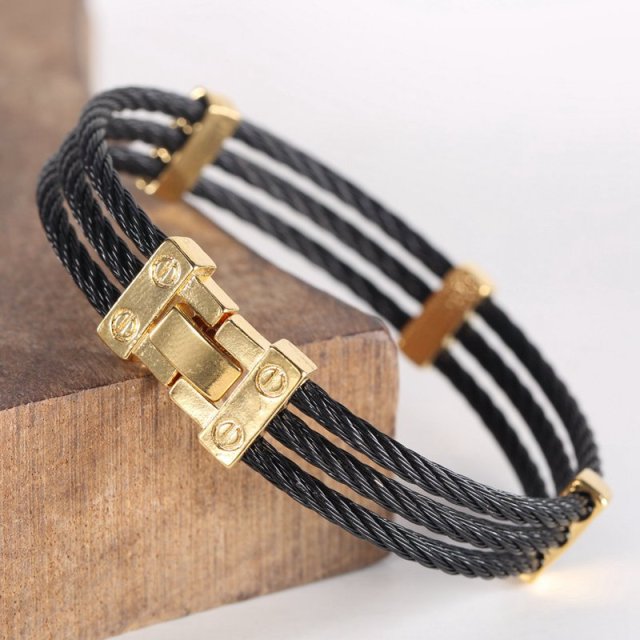 Amazon.com: OIDEA Unisex Stainless Steel Mesh Strap Cross Charm Bangle  Bracelet,Size Adjustable,Gold,fit for 6-8 Inch Wrist: Clothing, Shoes &  Jewelry