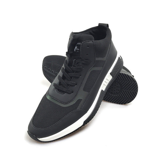 High Street Trendy Classic Genuine Leather Patchwork Men Sporty Sneaker - FanFreakz