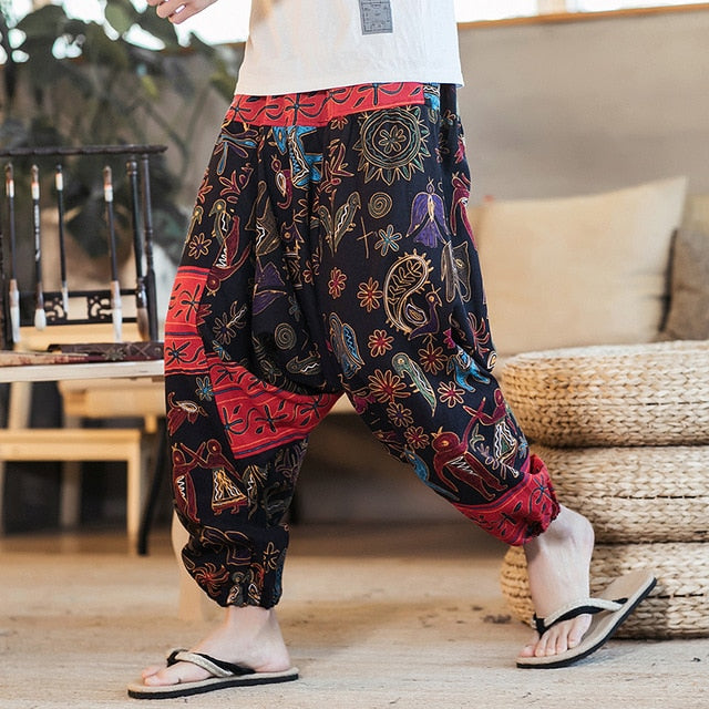Cotton Loose Harajuku Youth Streetwear Fashion Men Harem Pants - FanFreakz
