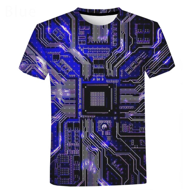 Electronic Chip Cool Oversized T-Shirt